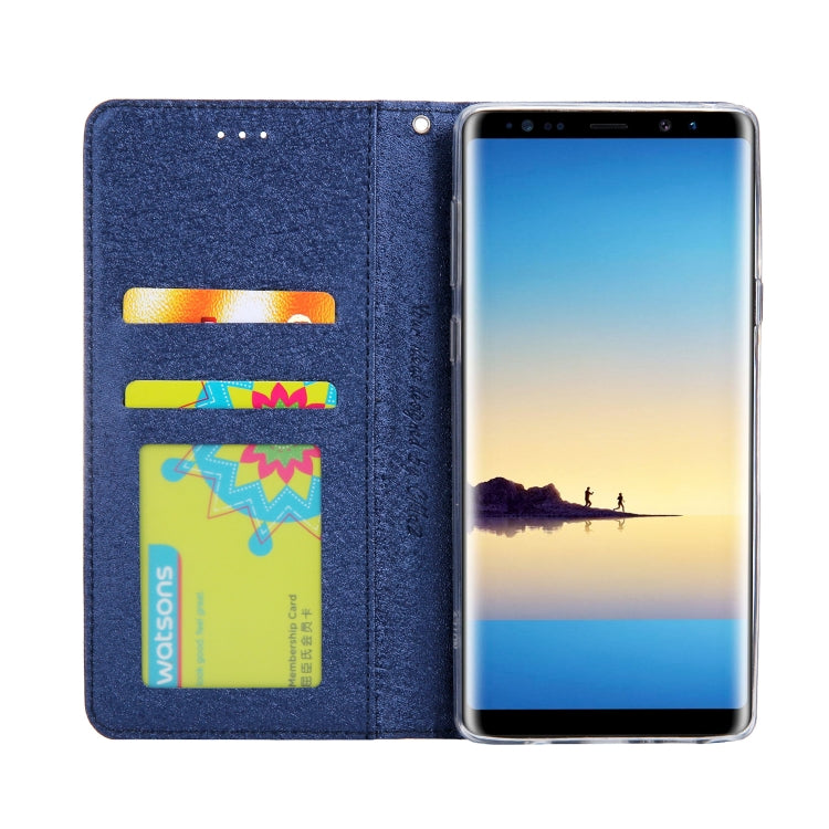 For Galaxy Note 9 CMai2 Silk Texture Horizontal Flip Leather Case with Holder & Card Slots & Photo Frame & Wallet