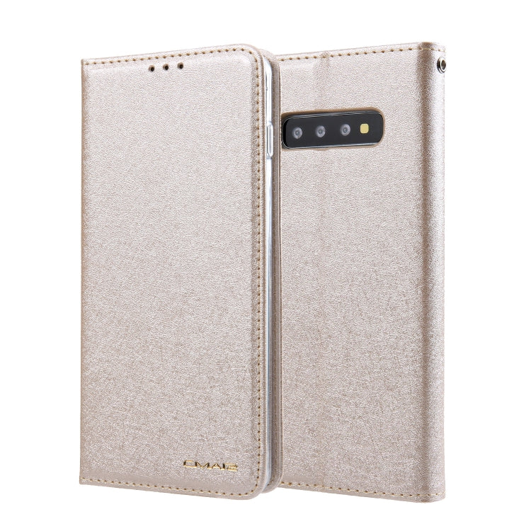 For Galaxy S10 CMai2 Silk Texture Horizontal Flip Leather Case with Holder & Card Slots & Photo Frame & Wallet