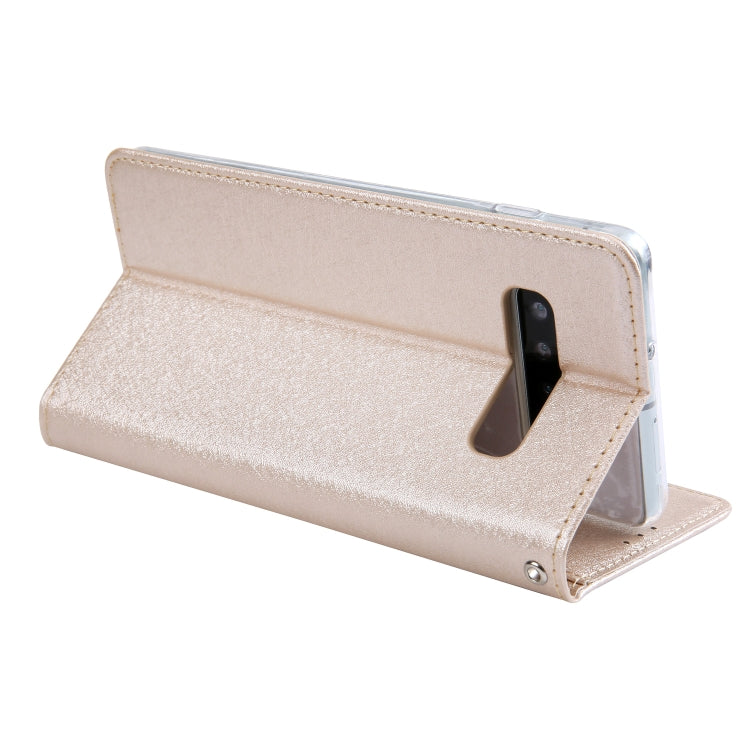 For Galaxy S10 CMai2 Silk Texture Horizontal Flip Leather Case with Holder & Card Slots & Photo Frame & Wallet