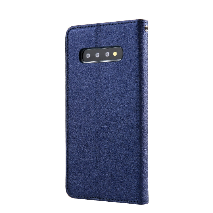 For Galaxy S10 CMai2 Silk Texture Horizontal Flip Leather Case with Holder & Card Slots & Photo Frame & Wallet