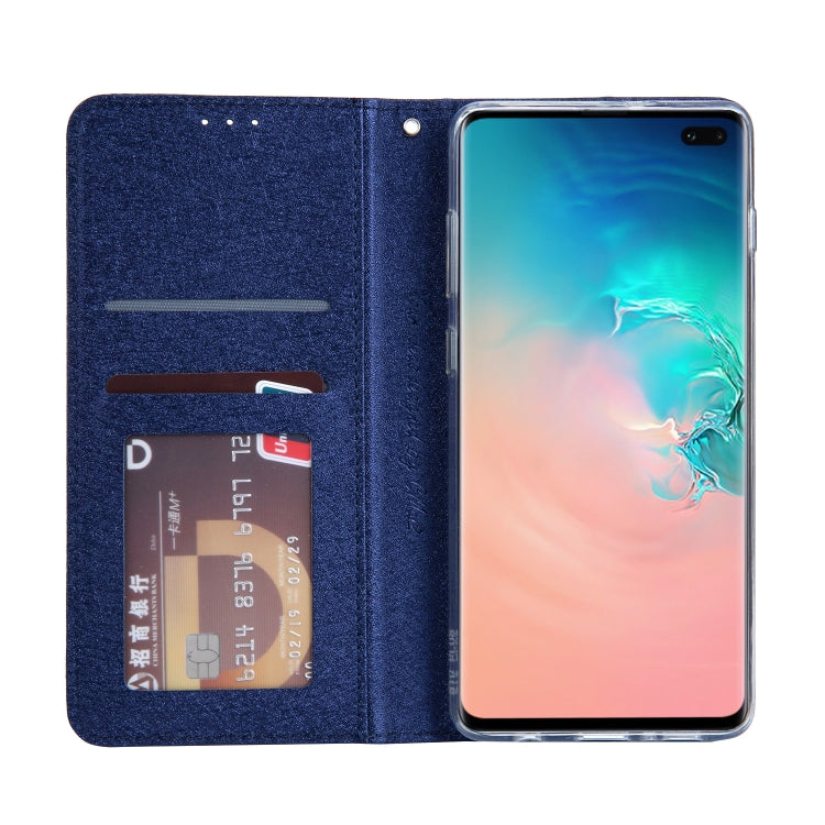 For Galaxy S10 CMai2 Silk Texture Horizontal Flip Leather Case with Holder & Card Slots & Photo Frame & Wallet