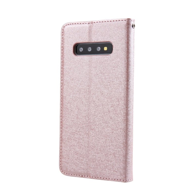 For Galaxy S10 CMai2 Silk Texture Horizontal Flip Leather Case with Holder & Card Slots & Photo Frame & Wallet