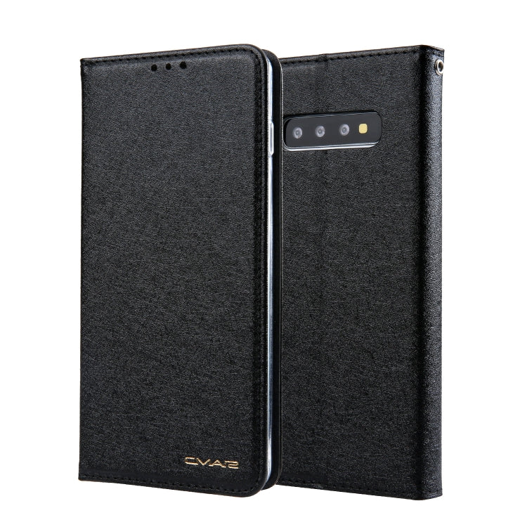 For Galaxy S10+ CMai2 Silk Texture Horizontal Flip Leather Case with Holder & Card Slots & Photo Frame & Wallet