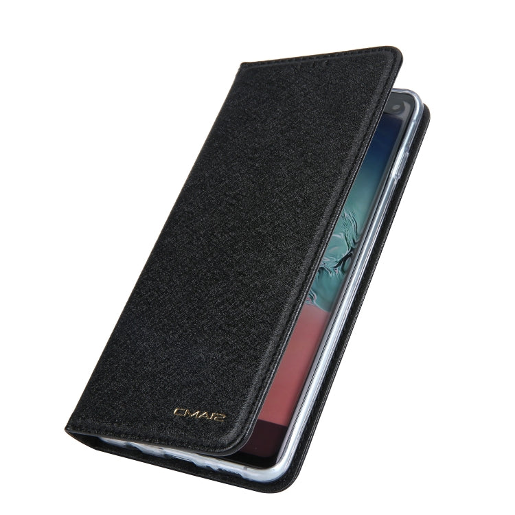 For Galaxy S10+ CMai2 Silk Texture Horizontal Flip Leather Case with Holder & Card Slots & Photo Frame & Wallet