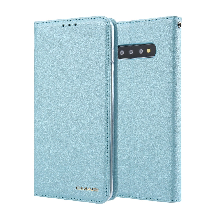 For Galaxy S10+ CMai2 Silk Texture Horizontal Flip Leather Case with Holder & Card Slots & Photo Frame & Wallet
