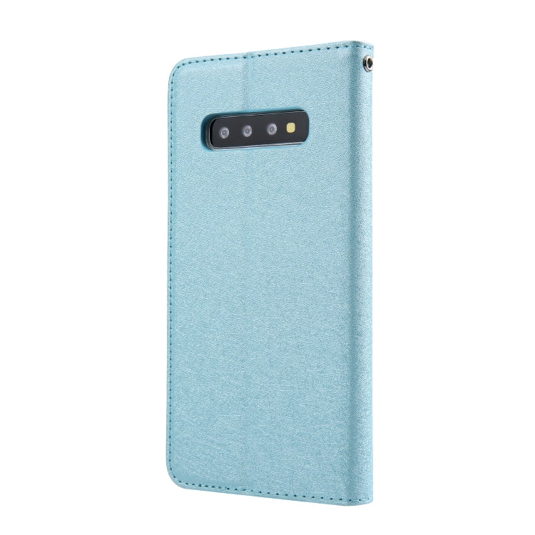 For Galaxy S10+ CMai2 Silk Texture Horizontal Flip Leather Case with Holder & Card Slots & Photo Frame & Wallet