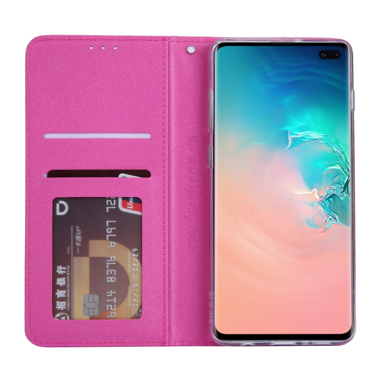 For Galaxy S10+ CMai2 Silk Texture Horizontal Flip Leather Case with Holder & Card Slots & Photo Frame & Wallet