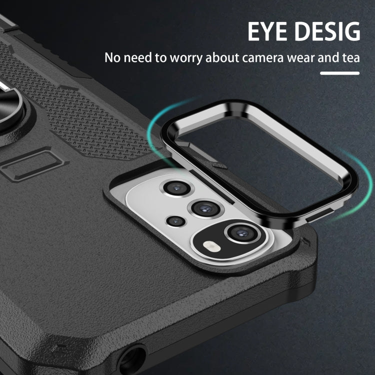 For Motorola Moto G22 Ring Holder Armor Hybrid Phone Case