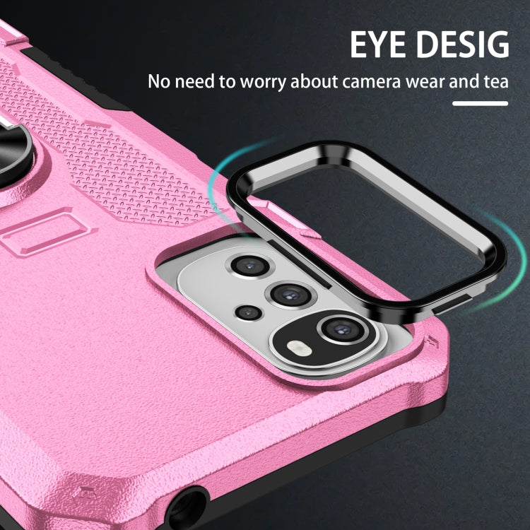 For Motorola Moto G22 Ring Holder Armor Hybrid Phone Case