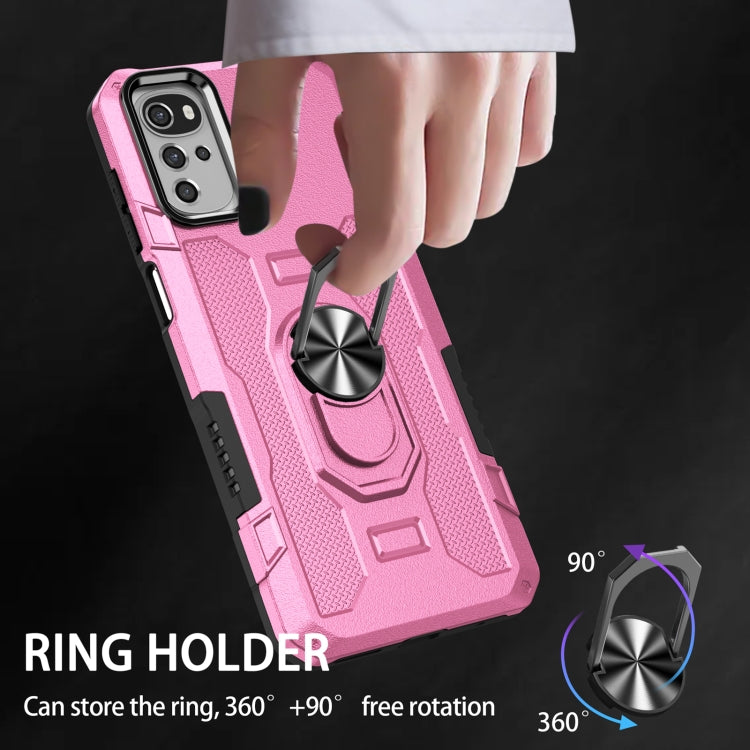 For Motorola Moto G22 Ring Holder Armor Hybrid Phone Case