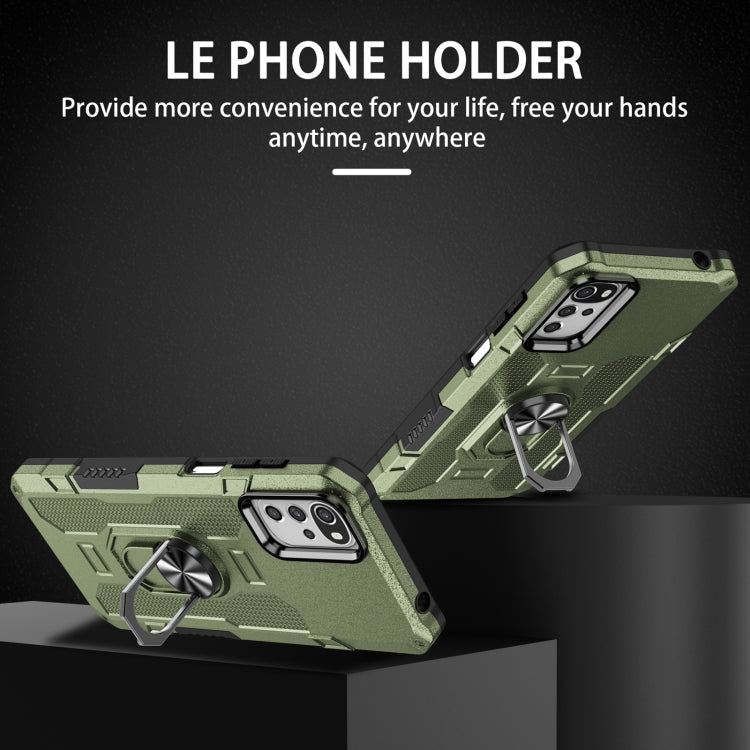 For Motorola Moto G22 Ring Holder Armor Hybrid Phone Case