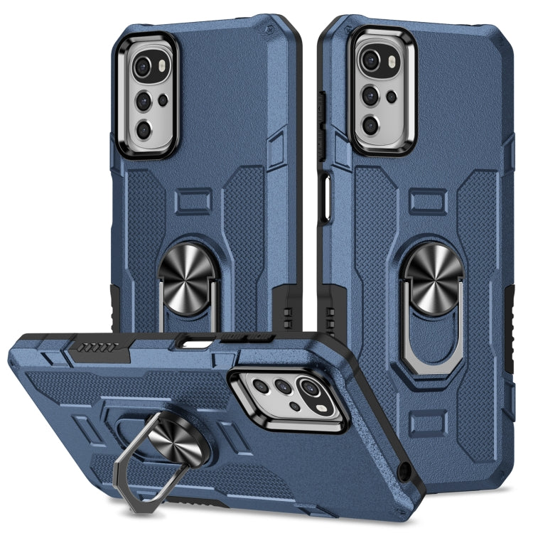 For Motorola Moto G22 Ring Holder Armor Hybrid Phone Case