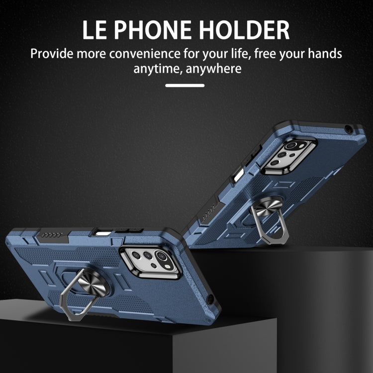 For Motorola Moto G22 Ring Holder Armor Hybrid Phone Case