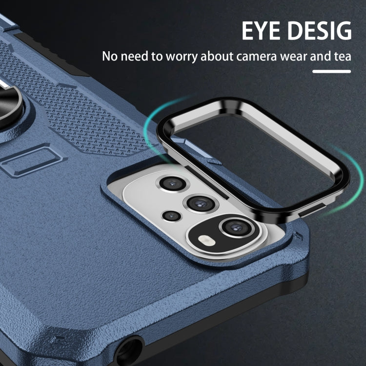 For Motorola Moto G22 Ring Holder Armor Hybrid Phone Case