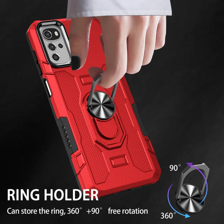 For Motorola Moto G22 Ring Holder Armor Hybrid Phone Case
