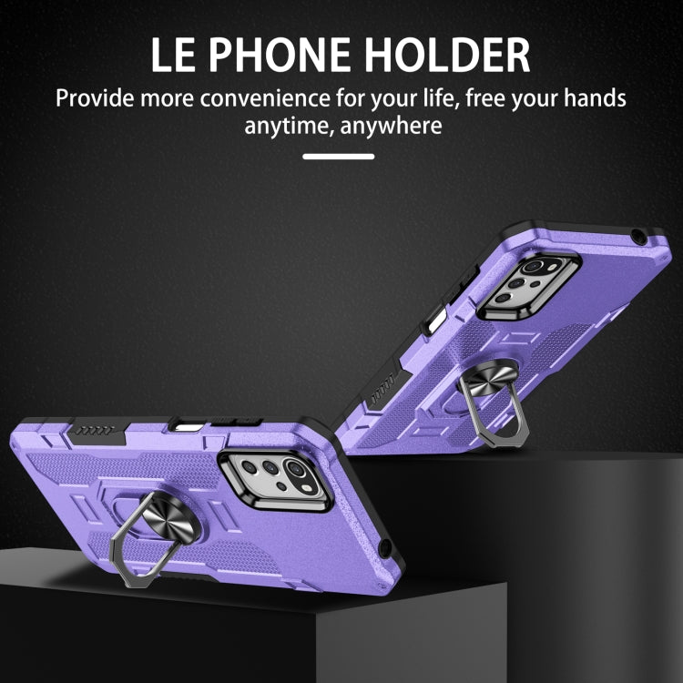 For Motorola Moto G22 Ring Holder Armor Hybrid Phone Case