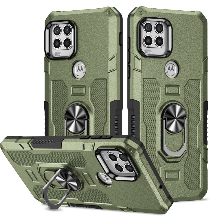 For Motorola Moto G Stylus 2021 Ring Holder Armor Hybrid Phone Case