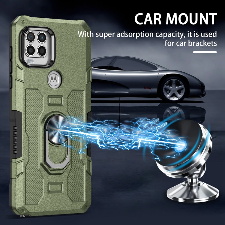 For Motorola Moto G Stylus 2021 Ring Holder Armor Hybrid Phone Case