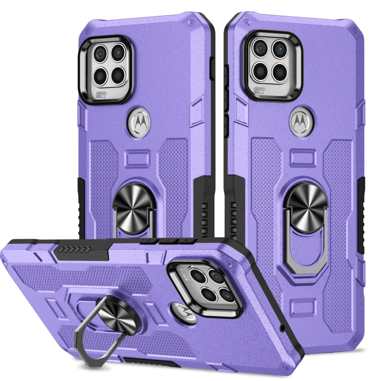 For Motorola Moto G Stylus 2021 Ring Holder Armor Hybrid Phone Case