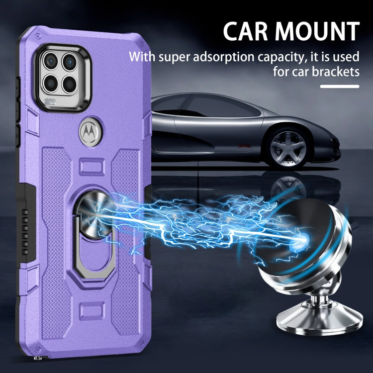 For Motorola Moto G Stylus 2021 Ring Holder Armor Hybrid Phone Case