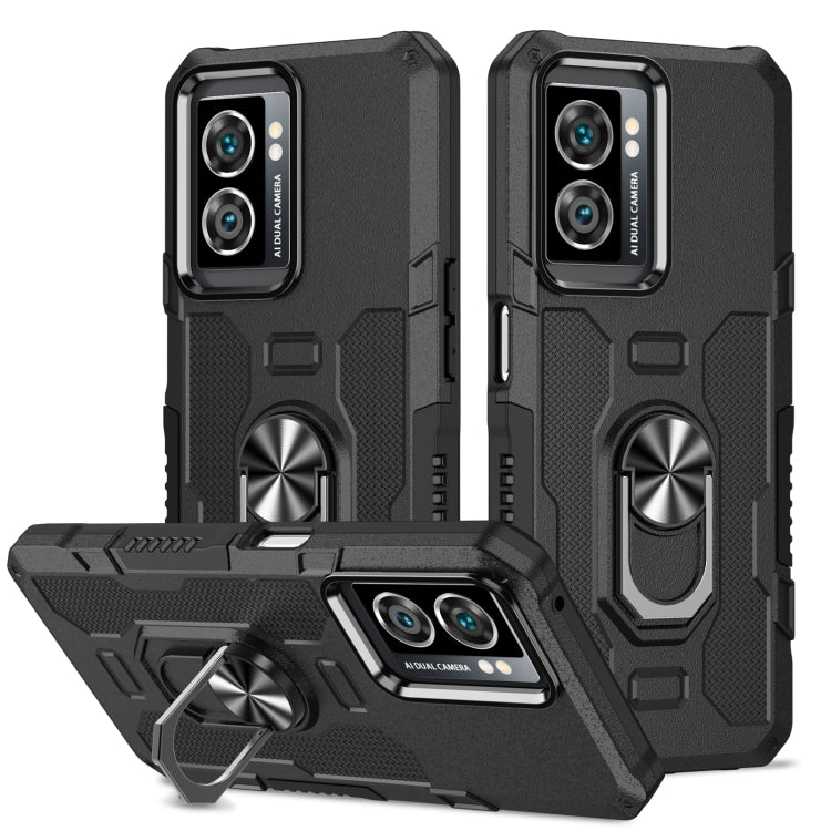 For OPPO A57 5G Ring Holder Armor Hybrid Phone Case