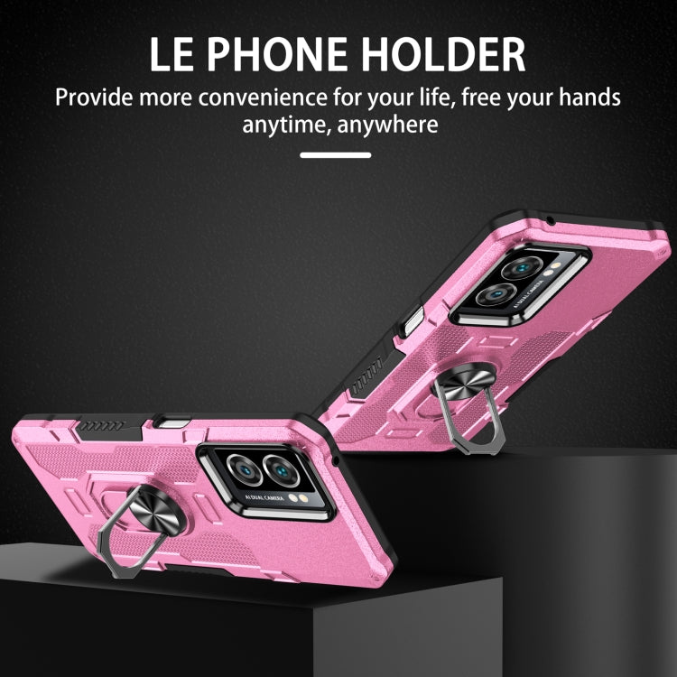 For OPPO A57 5G Ring Holder Armor Hybrid Phone Case