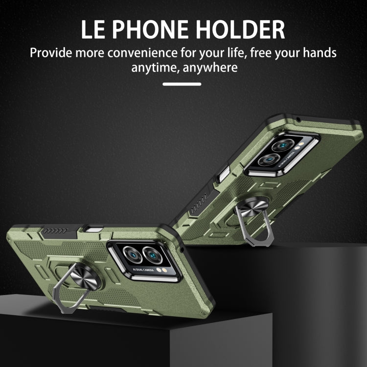 For OPPO A57 5G Ring Holder Armor Hybrid Phone Case