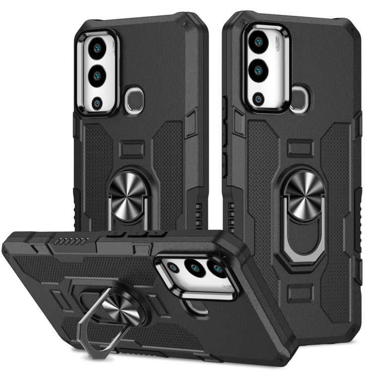 For Infinix Hot 12i Ring Holder Armor Hybrid Phone Case
