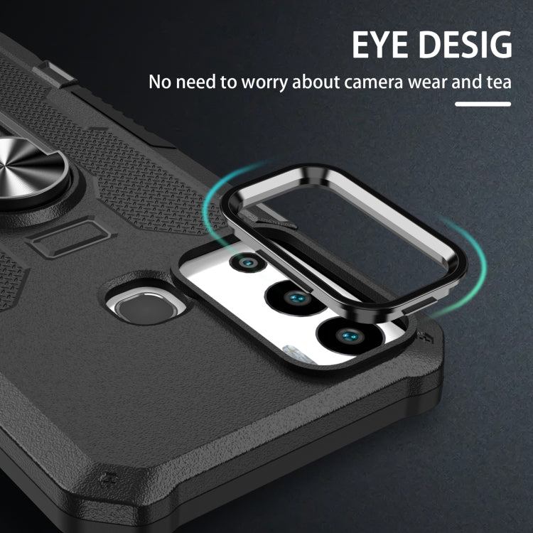 For Infinix Hot 12i Ring Holder Armor Hybrid Phone Case