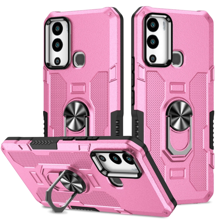 For Infinix Hot 12i Ring Holder Armor Hybrid Phone Case