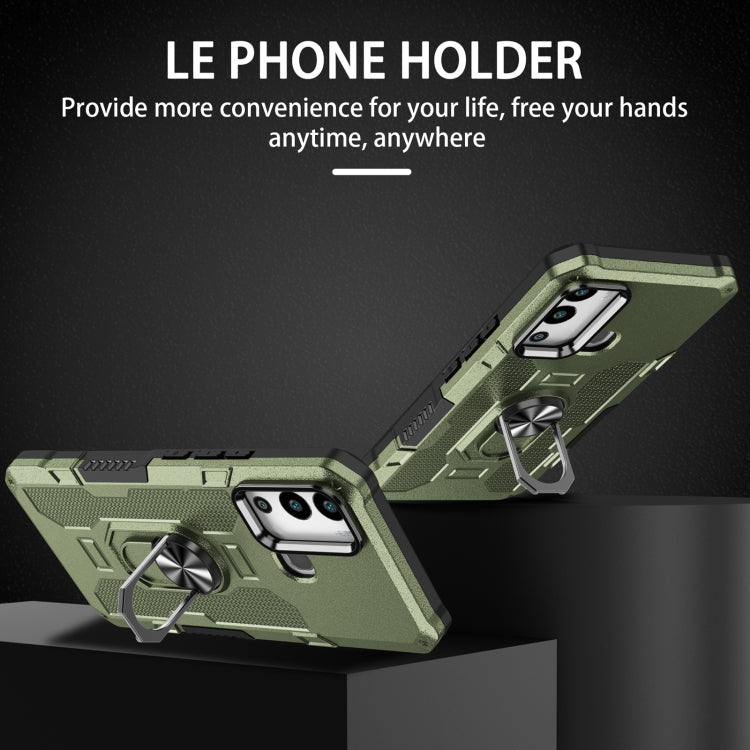For Infinix Hot 12i Ring Holder Armor Hybrid Phone Case
