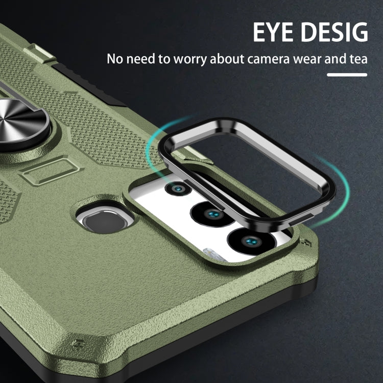For Infinix Hot 12i Ring Holder Armor Hybrid Phone Case