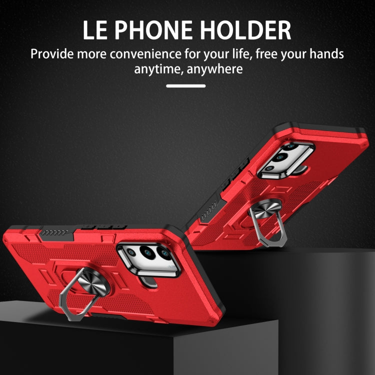 For Infinix Hot 12i Ring Holder Armor Hybrid Phone Case
