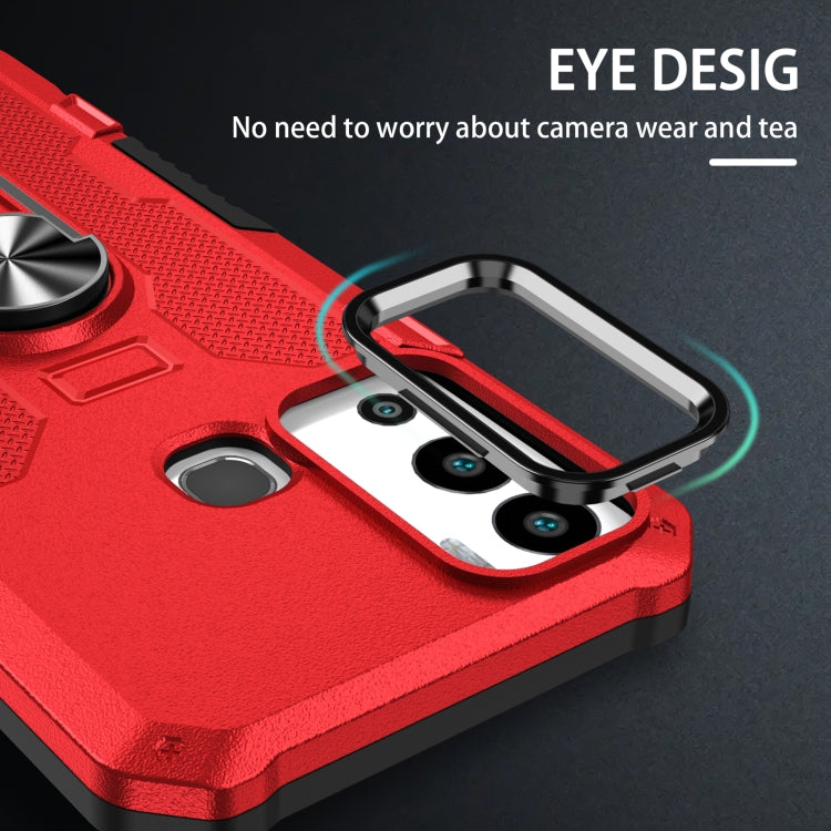 For Infinix Hot 12i Ring Holder Armor Hybrid Phone Case