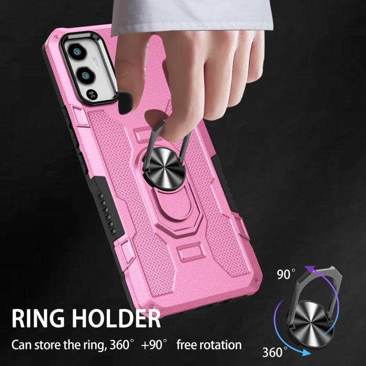 For Infinix Hot 12 Play Ring Holder Armor Hybrid Phone Case