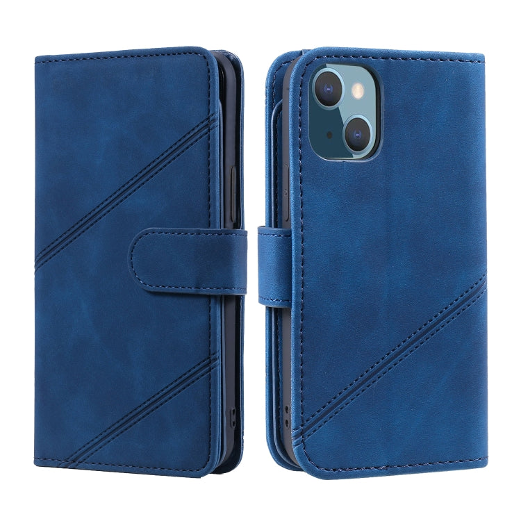 For iPhone 14 Skin Feel Multi-card Wallet Leather Phone Case