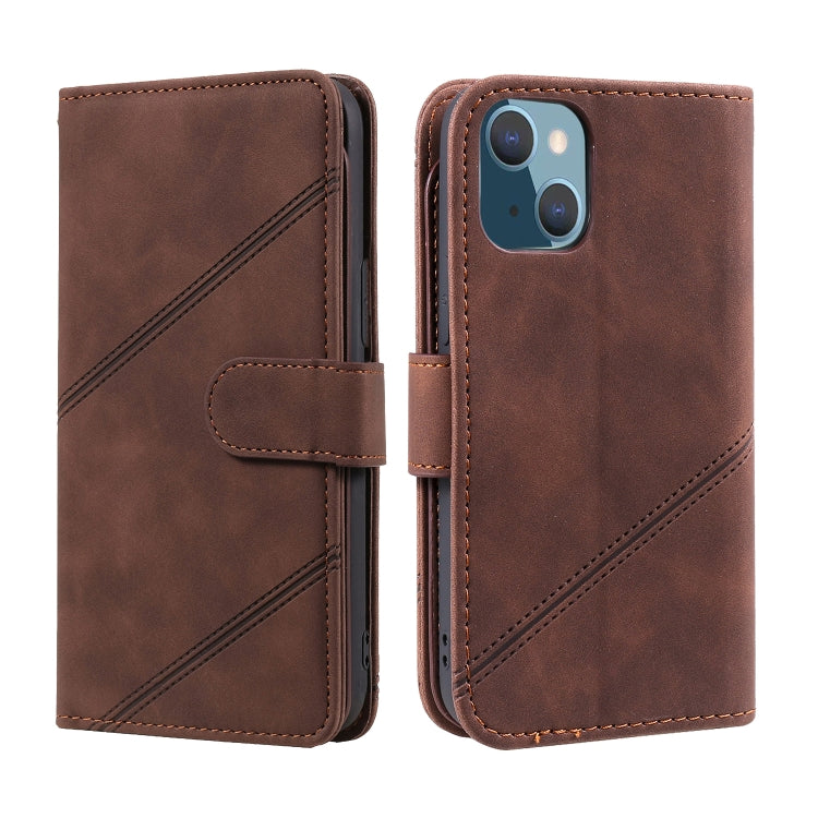 For iPhone 14 Skin Feel Multi-card Wallet Leather Phone Case