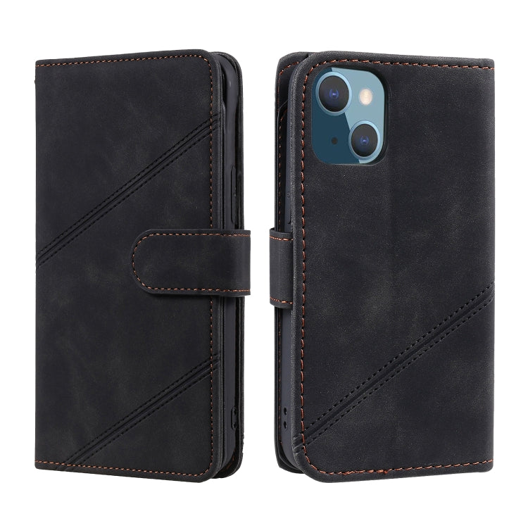 For iPhone 14 Plus Skin Feel Multi-card Wallet Leather Phone Case