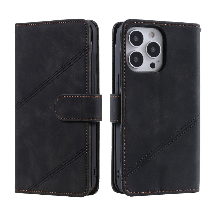 For iPhone 14 Pro Max Skin Feel Multi-card Wallet Leather Phone Case