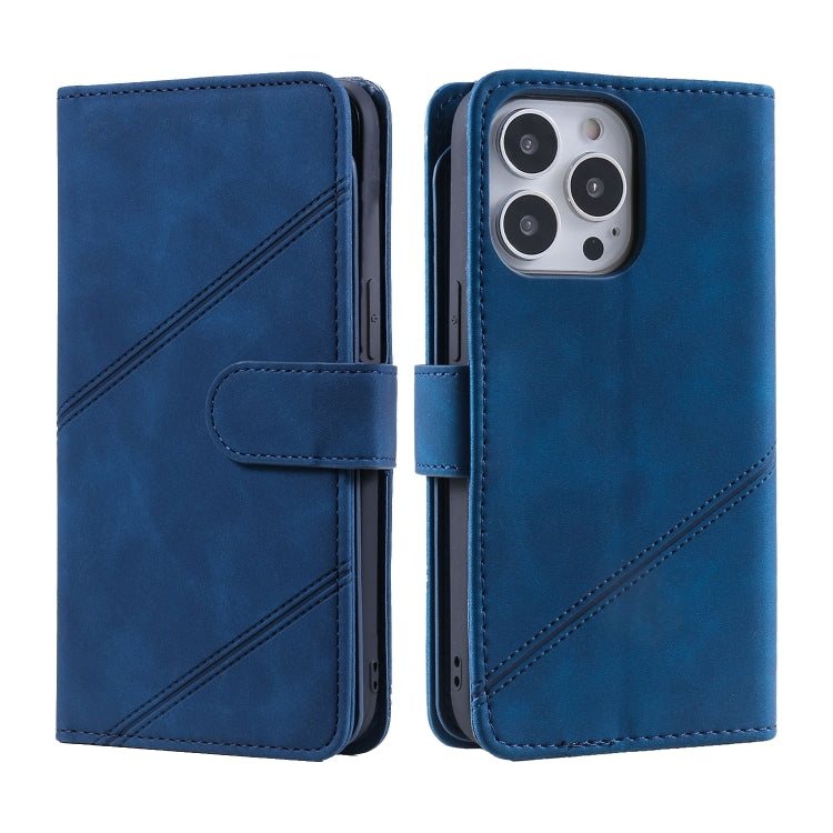 For iPhone 14 Pro Max Skin Feel Multi-card Wallet Leather Phone Case