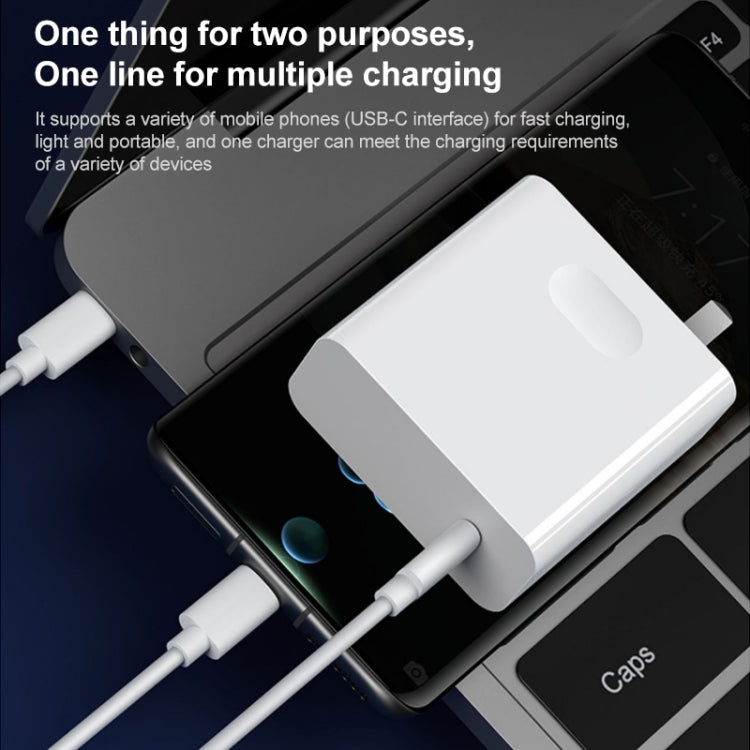 For Huawei MateBook Laptop Fast Charging Cable 65W Dual Type-C Interface Charging Data Cable Length:1m