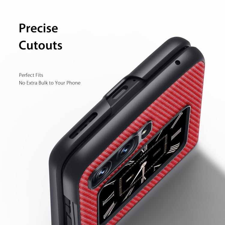 For Motorola Moto Razr 2022 DUX DUCIS Fino Series PU + TPU Phone Case