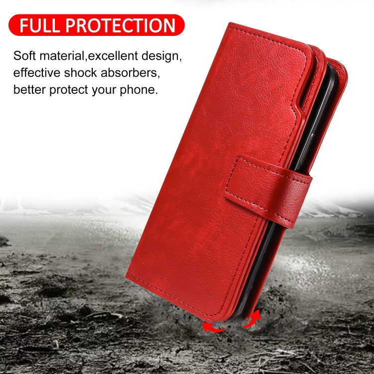 For iPhone 14 Pro Litchi Texture 9 Card Tri-Fold Wallets Leather Phone Case