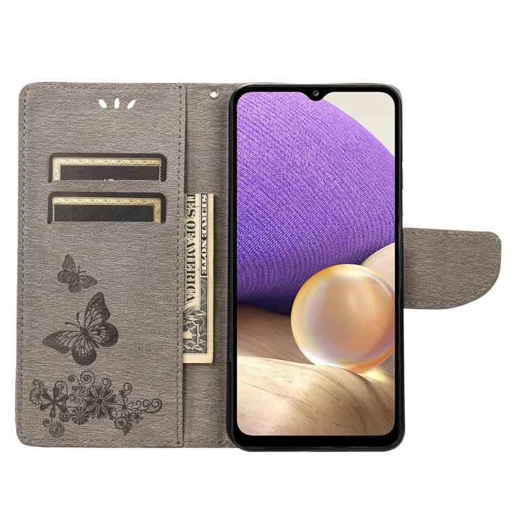 For Samsung Galaxy A23e / A23s Butterfly Embossed Horizontal Flip Leather Phone Case