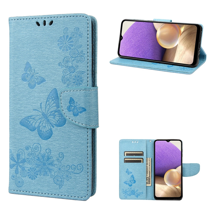 For Samsung Galaxy A23e / A23s Butterfly Embossed Horizontal Flip Leather Phone Case