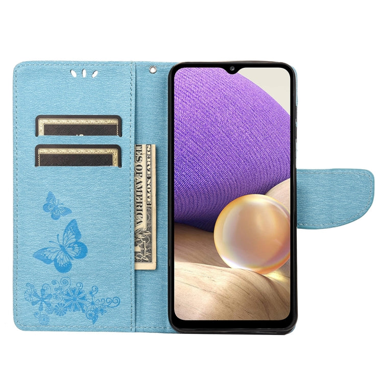 For Samsung Galaxy A23e / A23s Butterfly Embossed Horizontal Flip Leather Phone Case