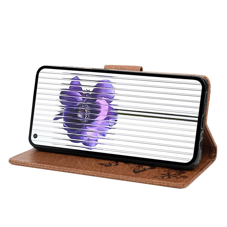 For Nothing Phone 1 Butterfly Embossed Horizontal Flip Leather Phone Case