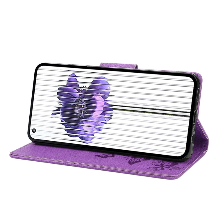 For Nothing Phone 1 Butterfly Embossed Horizontal Flip Leather Phone Case