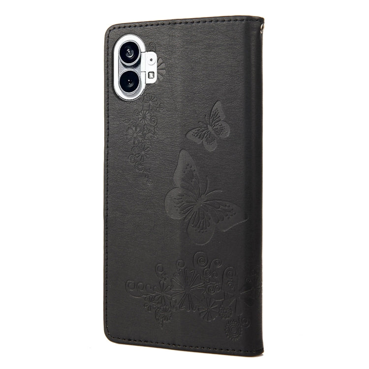 For Nothing Phone 1 Butterfly Embossed Horizontal Flip Leather Phone Case