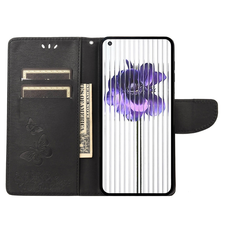 For Nothing Phone 1 Butterfly Embossed Horizontal Flip Leather Phone Case